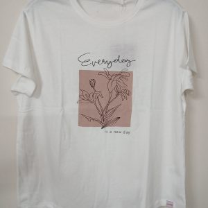 Ladies Tee Shirt with chest print