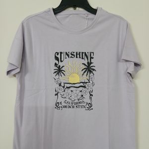 Ladies Tee Shirt with chest print